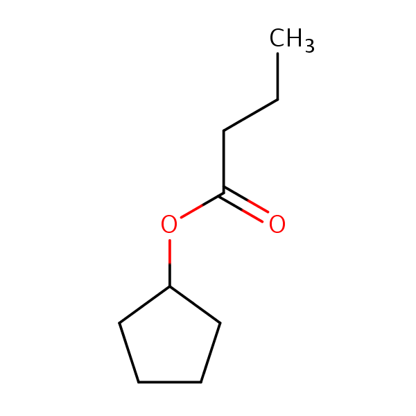 Cyclopentyl butyrate structural formula