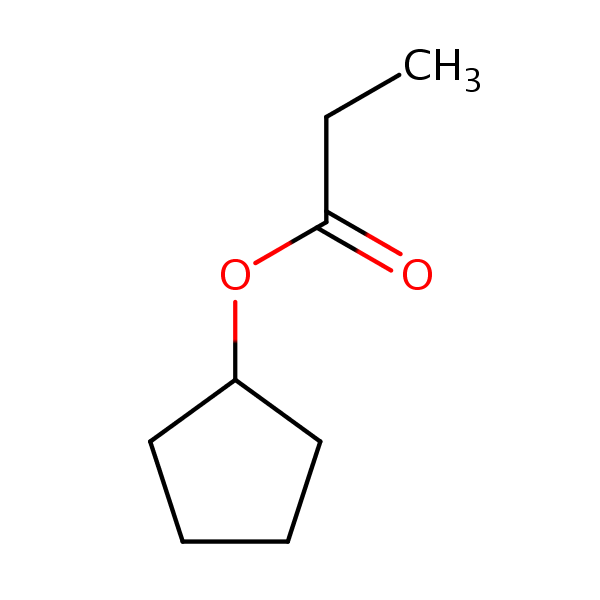 Cyclopentyl propionate structural formula