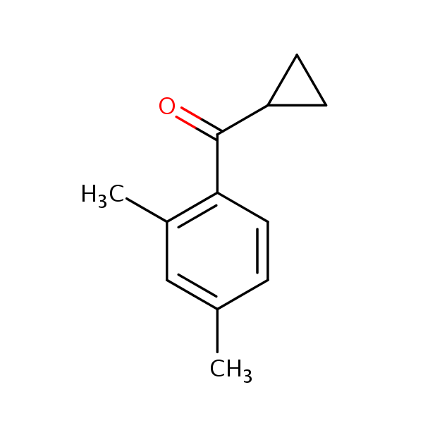 Cyclopropyl 2,4-xylyl ketone structural formula