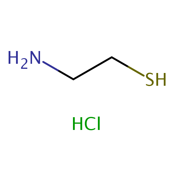 Cysteamine hydrochloride structural formula