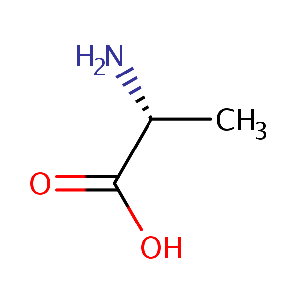 D-Alanine structural formula
