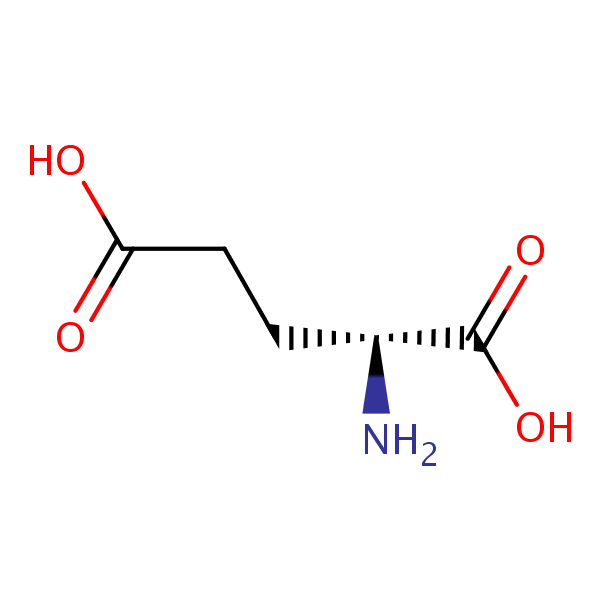 D-Glutamic acid structural formula