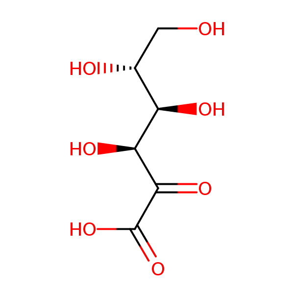 D-arabino-2-Hexulosonic acid structural formula