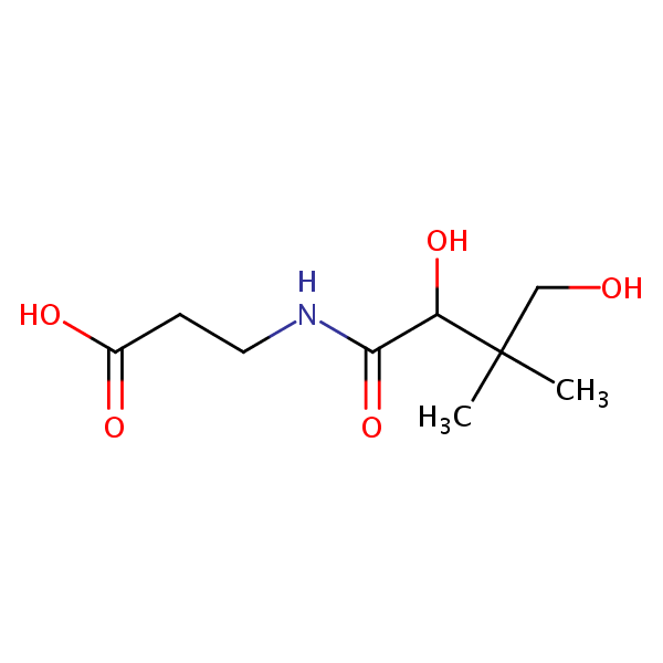 DL-Pantothenic acid structural formula