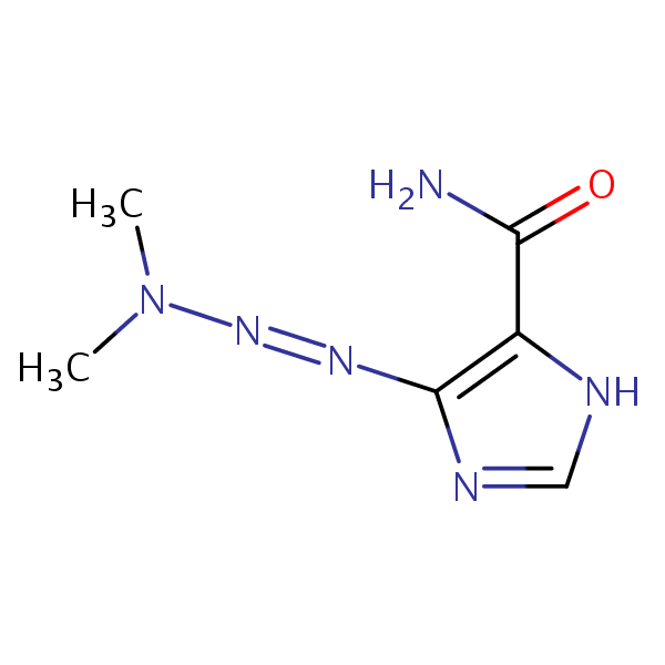 Dacarbazine structural formula