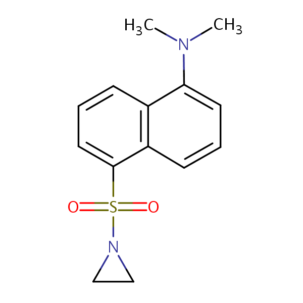 Dansylaziridine structural formula