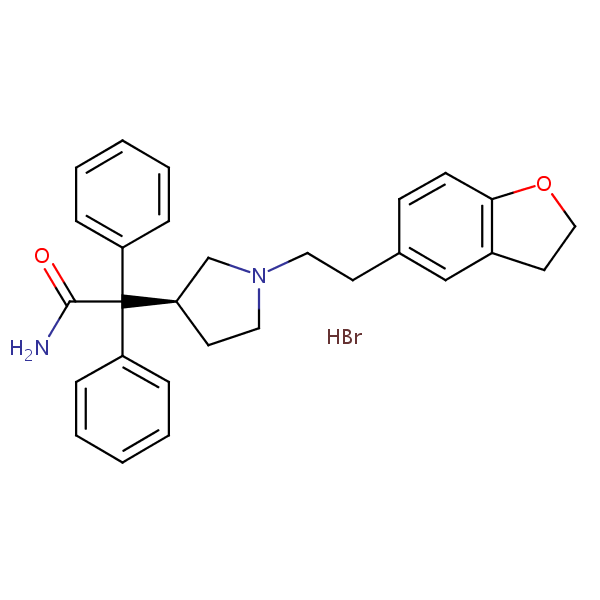 Darifenacin hydrobromide structural formula