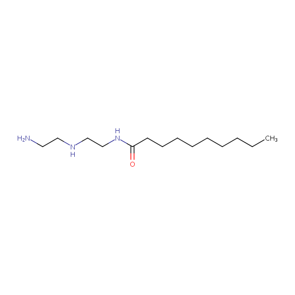 Decanoic acid, monoamide with N-(2-aminoethyl)-1,2-ethanediamine structural formula