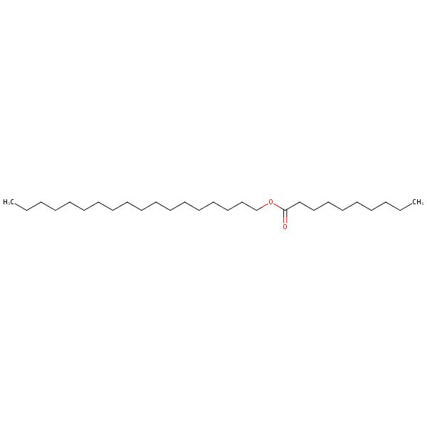 Decanoic acid, octadecyl ester structural formula