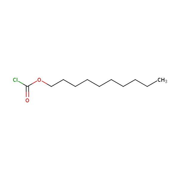 Decyl chloroformate structural formula