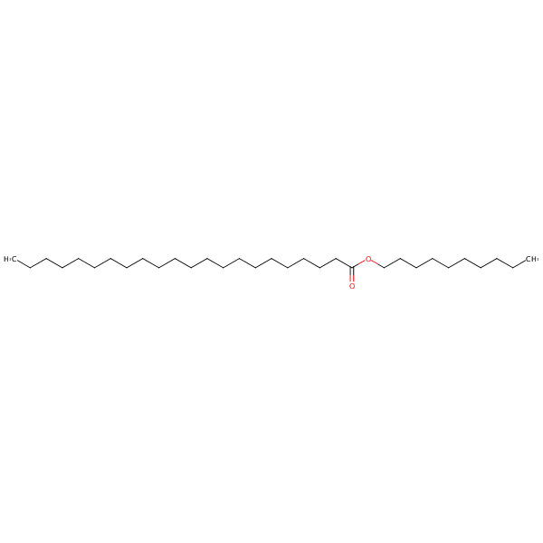 Decyl docosanoate structural formula