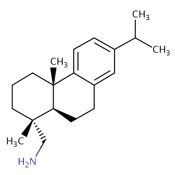 Dehydroabietylamine structural formula