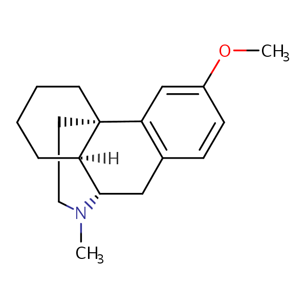 Dextromethorphan structural formula