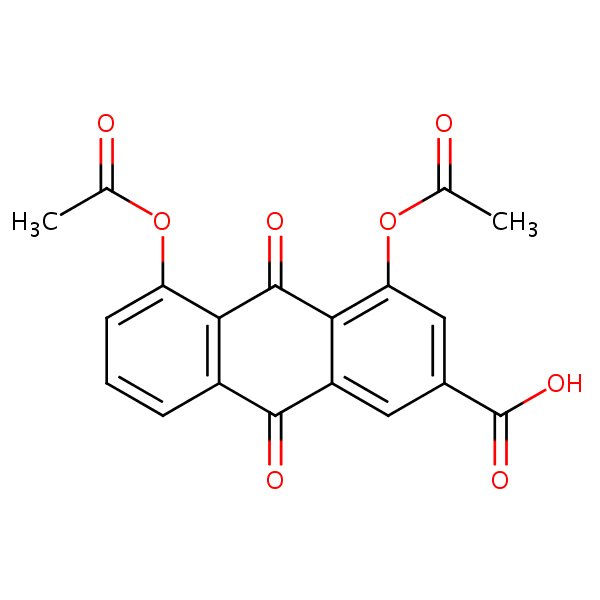 Diacerein structural formula