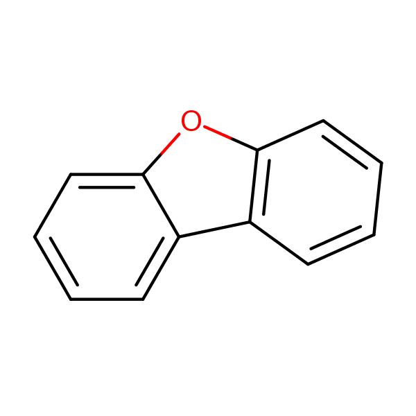 Dibenzofuran structural formula