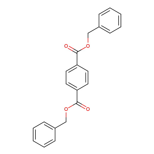 Dibenzyl terephthalate structural formula