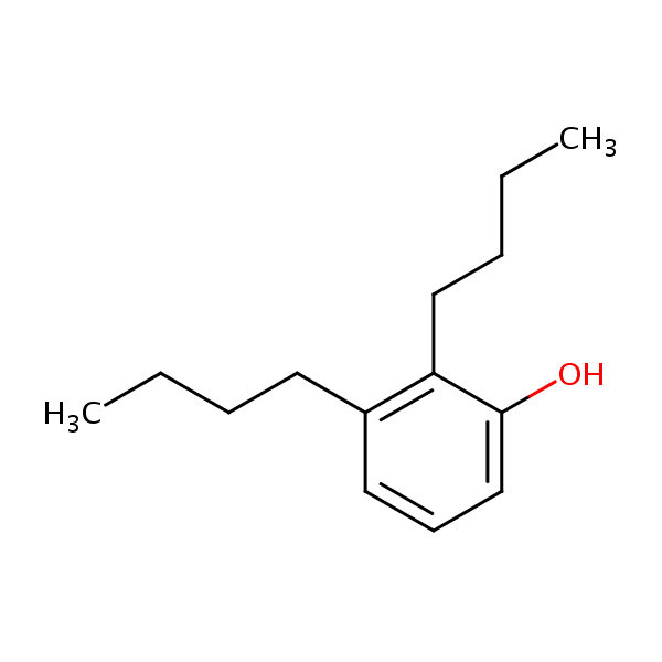 Dibutylphenol structural formula