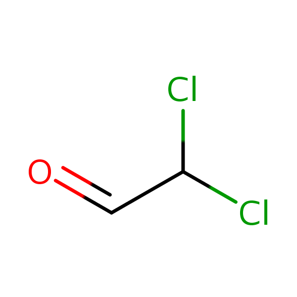 Dichloroacetaldehyde structural formula
