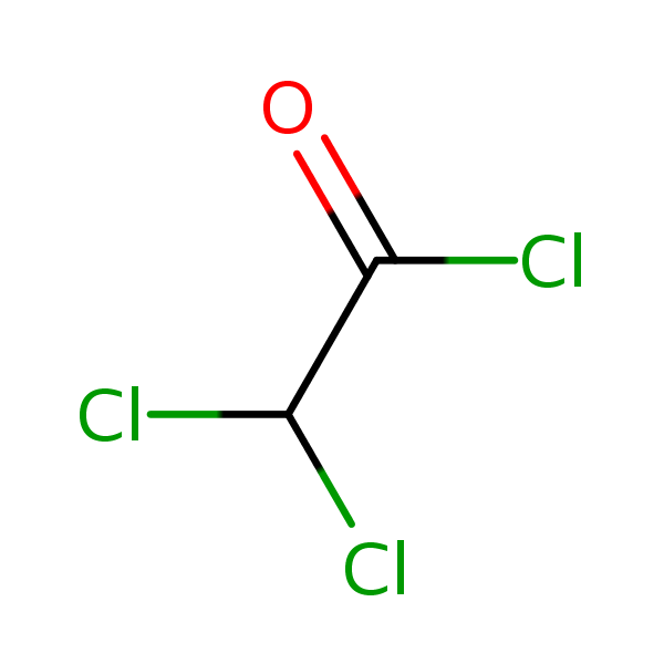 Dichloroacetyl chloride structural formula