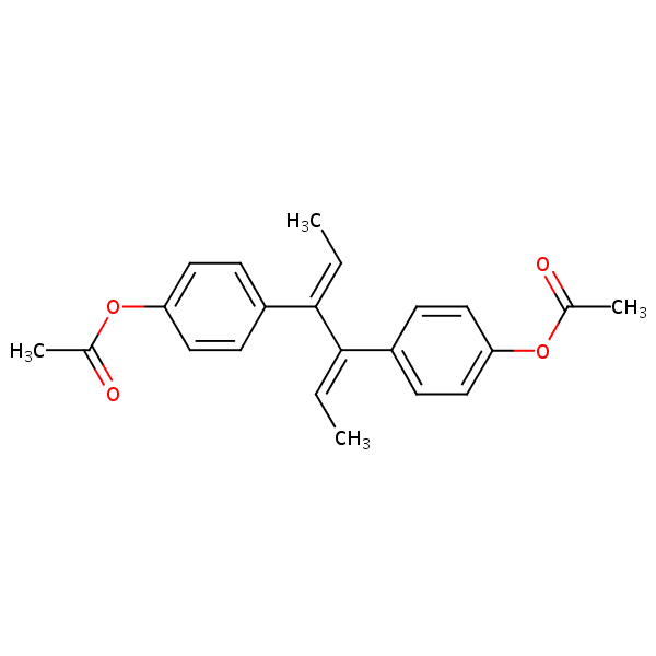 Dienestrol diacetate structural formula