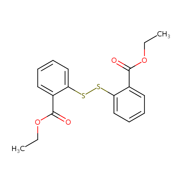 Diethyl 2,2’-dithiobisbenzoate structural formula