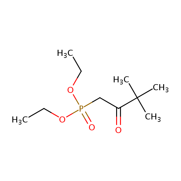 Diethyl (3,3-dimethyl-2-oxobutyl)phosphonate structural formula