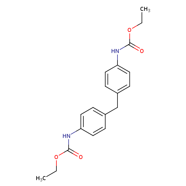 Diethyl-4,4’-methylenebis(N-phenylcarbamate) structural formula