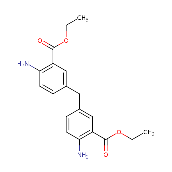 Diethyl 5,5’-methylenedianthranilate structural formula