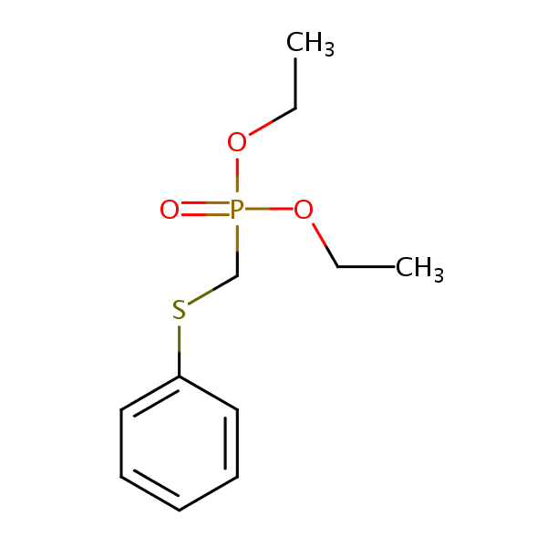 Diethyl ((phenylthio)methyl)phosphonate structural formula