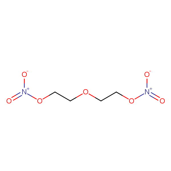 Diethylene glycol dinitrate structural formula