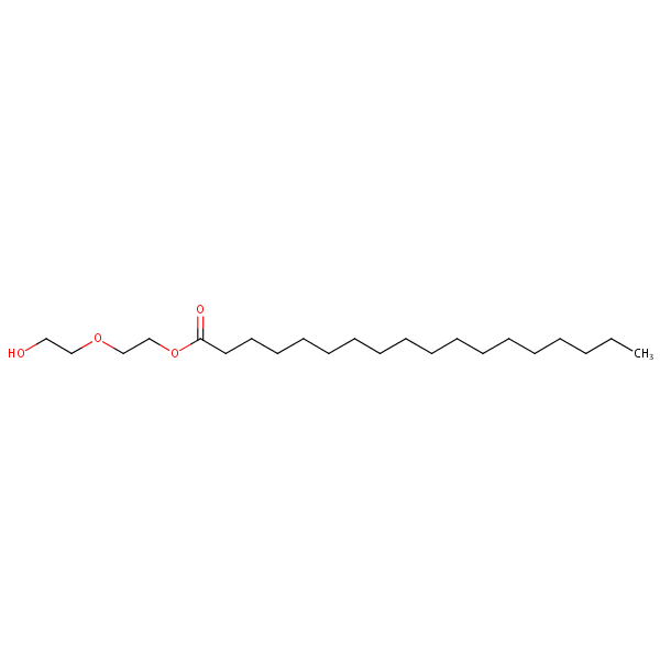 Diethylene glycol monostearate structural formula