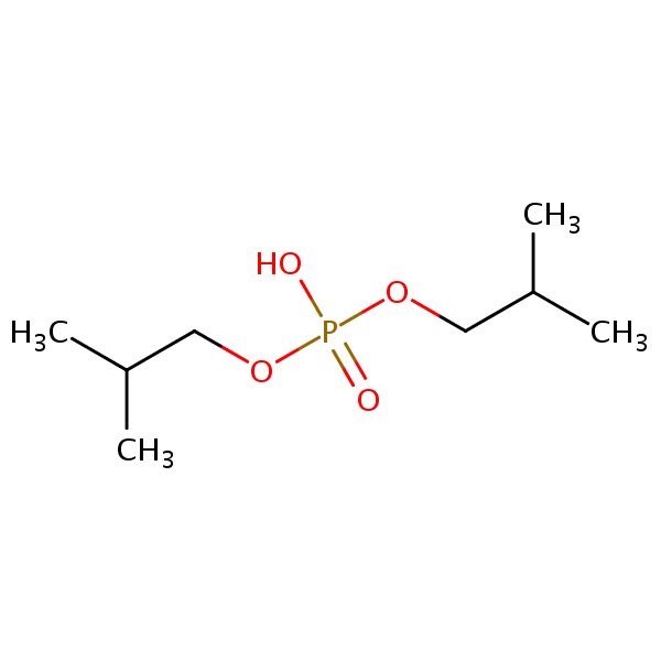 Diisobutyl hydrogen phosphate structural formula