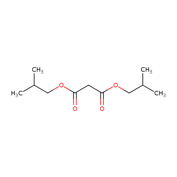 Diisobutyl malonate structural formula