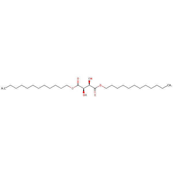 Dilauryl tartrate structural formula