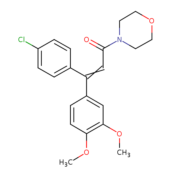 Dimethomorph structural formula