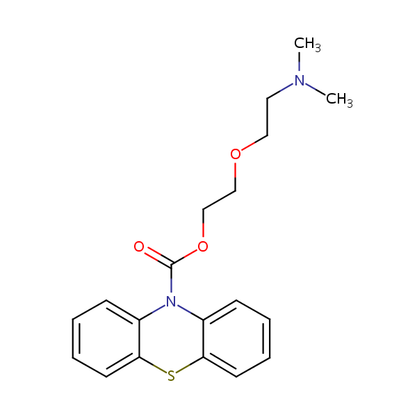 Dimethoxanate structural formula