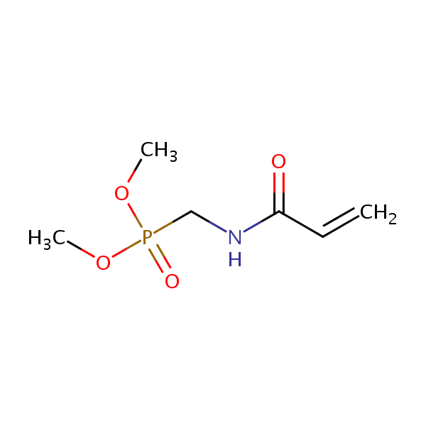 Dimethyl (((1-oxoallyl)amino)methyl)phosphonate structural formula