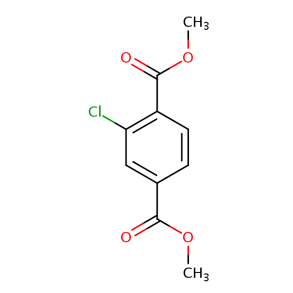 Dimethyl 2-chloroterephthalate structural formula