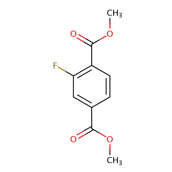 Dimethyl 2-fluoroterephthalate structural formula