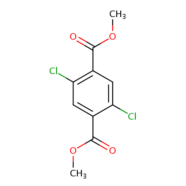 Dimethyl 2,5-dichloroterephthalate structural formula