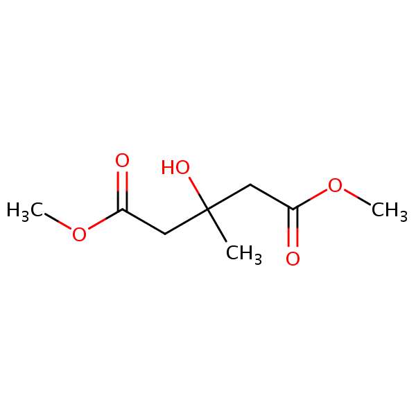 Dimethyl 3-hydroxy-3-methylglutarate structural formula