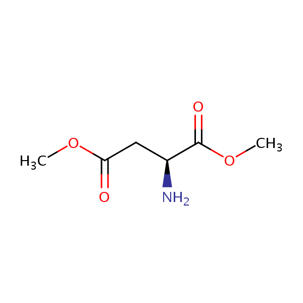 Dimethyl L-aspartate structural formula