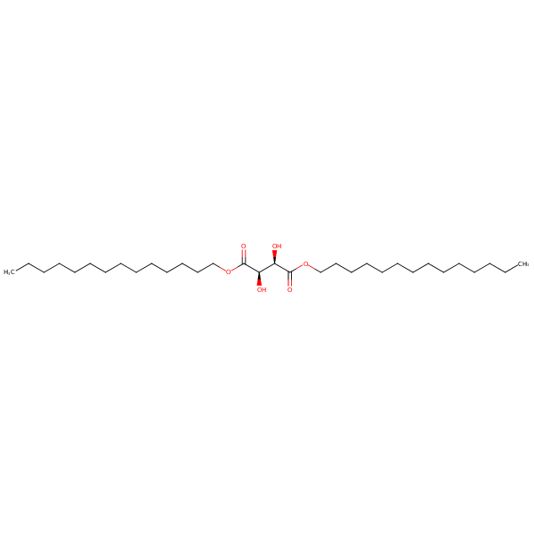 Dimyristyl tartrate structural formula