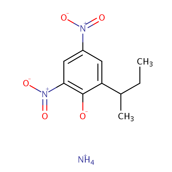 Dinoseb, ammonium salt structural formula