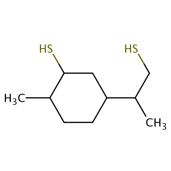 Dipentenedimercaptan structural formula