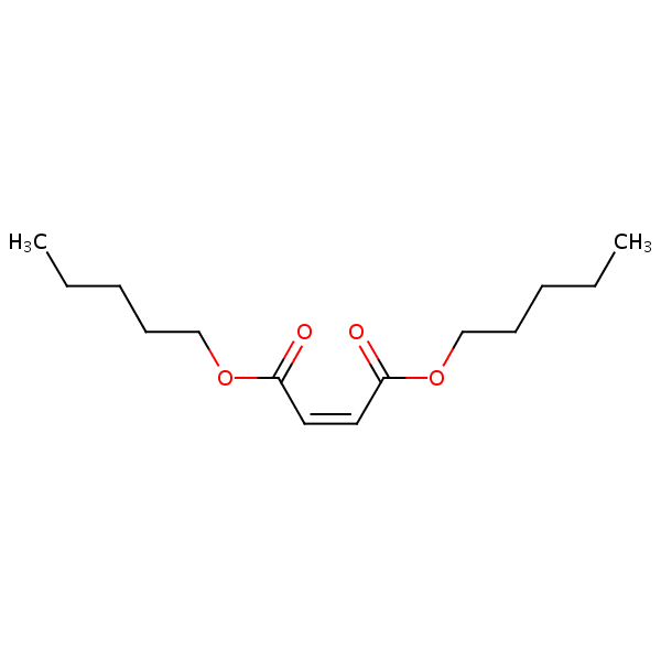 Dipentyl maleate structural formula