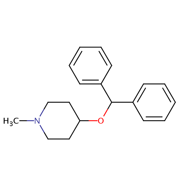 Diphenylpyraline structural formula