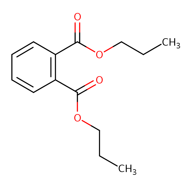 Dipropyl phthalate structural formula
