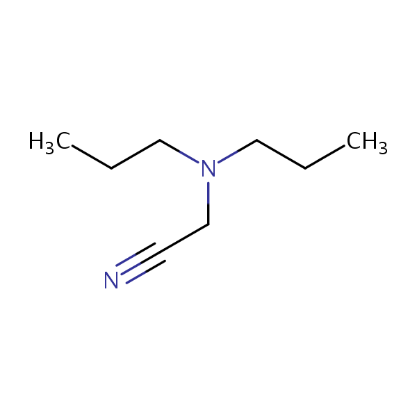 Dipropylaminoacetonitrile structural formula