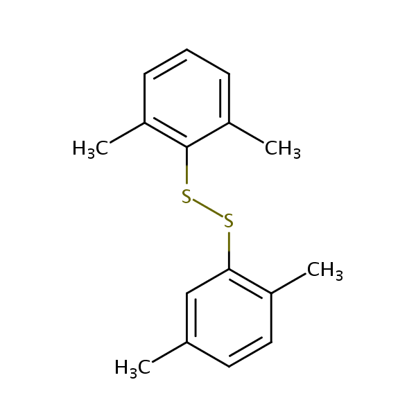 Disulfide, 2,5-dimethylphenyl 2,6-dimethylphenyl structural formula